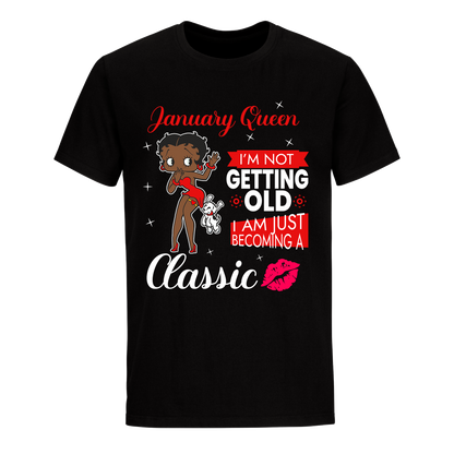 JANUARY BATTY BOOP FIVE RED UNISEX SHIRT