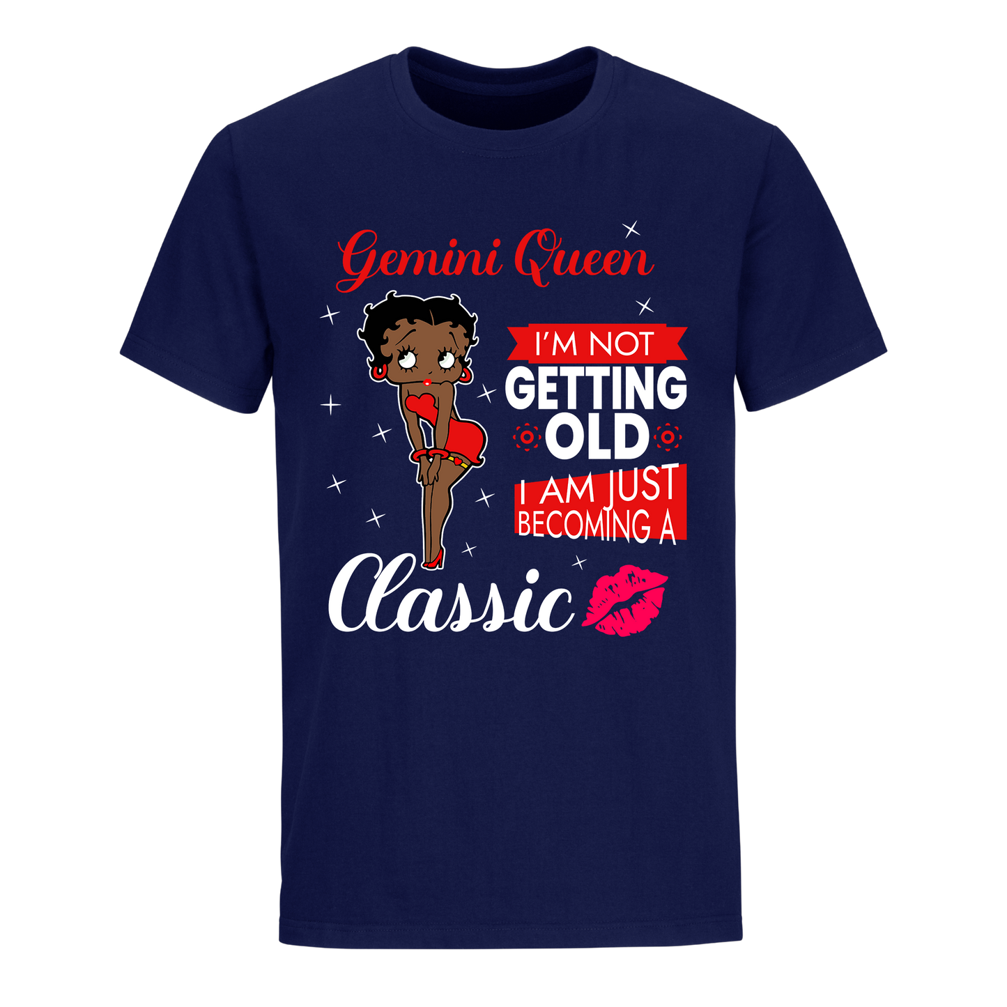 GEMINI BATTY BOOP SIX RED UNISEX SHIRT