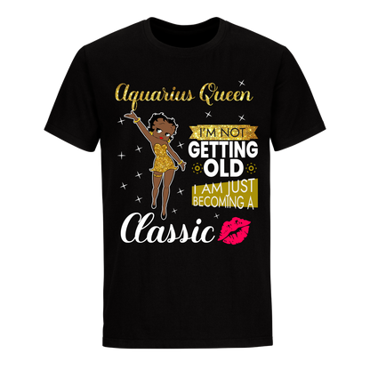 AQUARIUS BATTY BOOP SEVEN GOLDEN UNISEX SHIRT