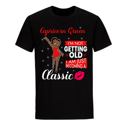 CAPRICORN BATTY BOOP SEVEN RED UNISEX SHIRT