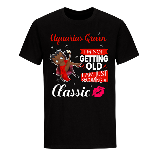 AQUARIUS BATTY BOOP EIGHT RED UNISEX SHIRT