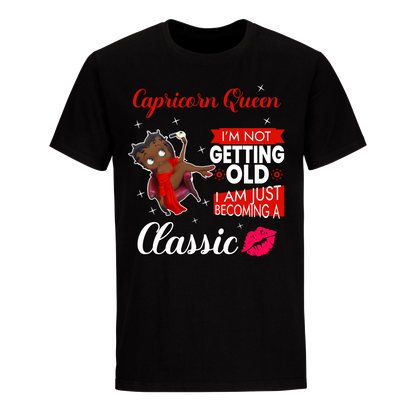 CAPRICORN BATTY BOOP EIGHT RED UNISEX SHIRT