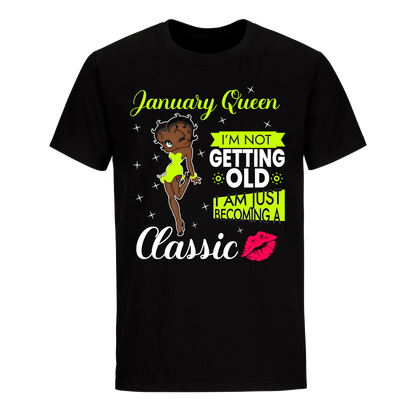 JANUARY BATTY BOOP NINE GREEN UNISEX SHIRT