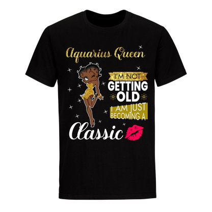 AQUARIUS BATTY BOOP NINE GOLDEN UNISEX SHIRT