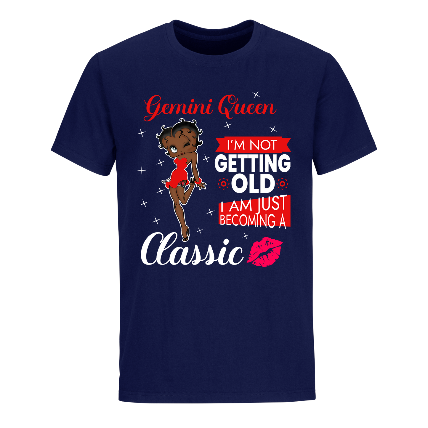 GEMINI BATTY BOOP NINE RED UNISEX SHIRT