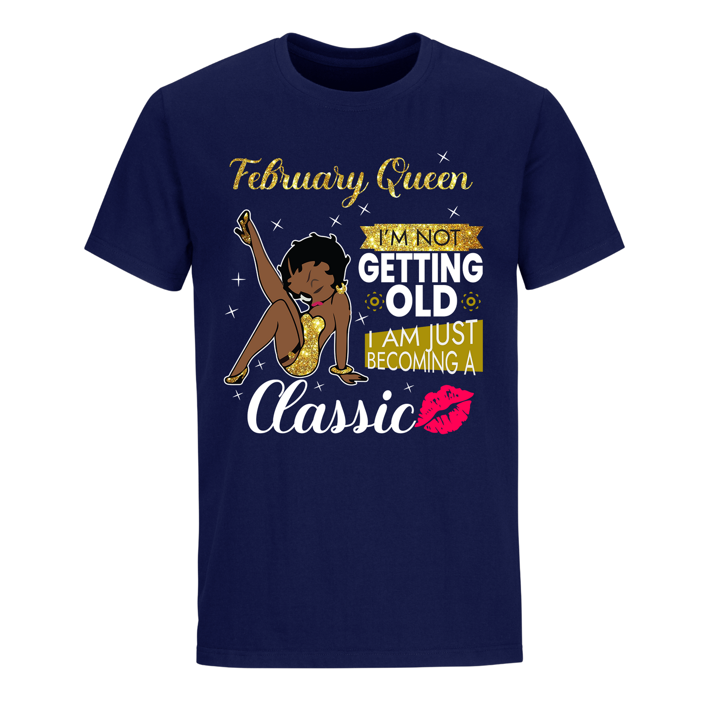 CLASSIC GIRL GOLDEN FEBRUARY UNISEX SHIRT