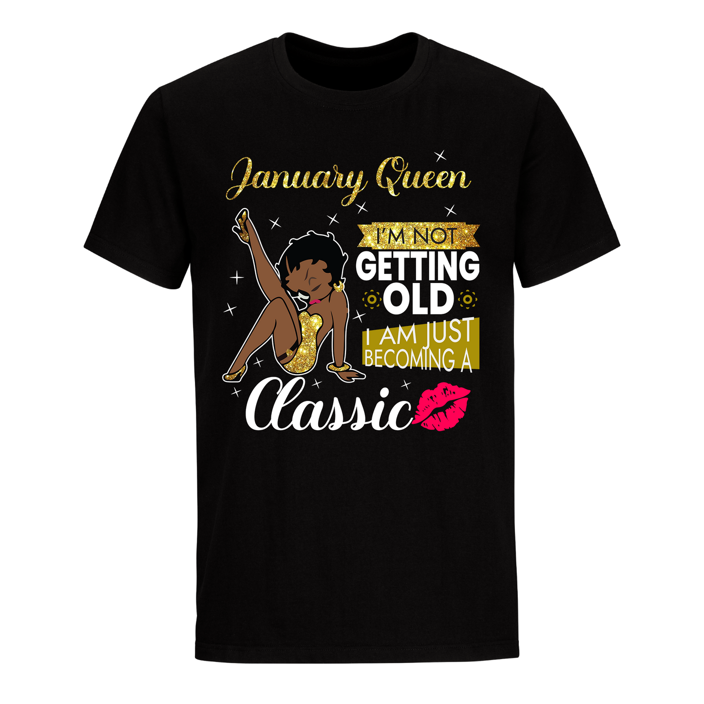 CLASSIC GIRL GOLDEN JANUARY UNISEX SHIRT