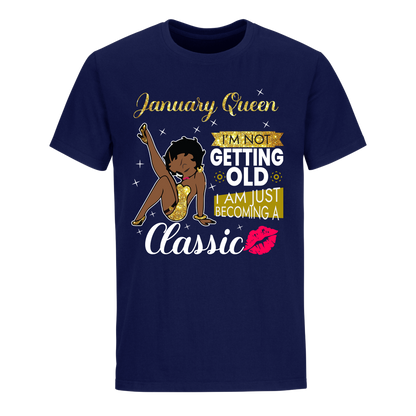 CLASSIC GIRL GOLDEN JANUARY UNISEX SHIRT