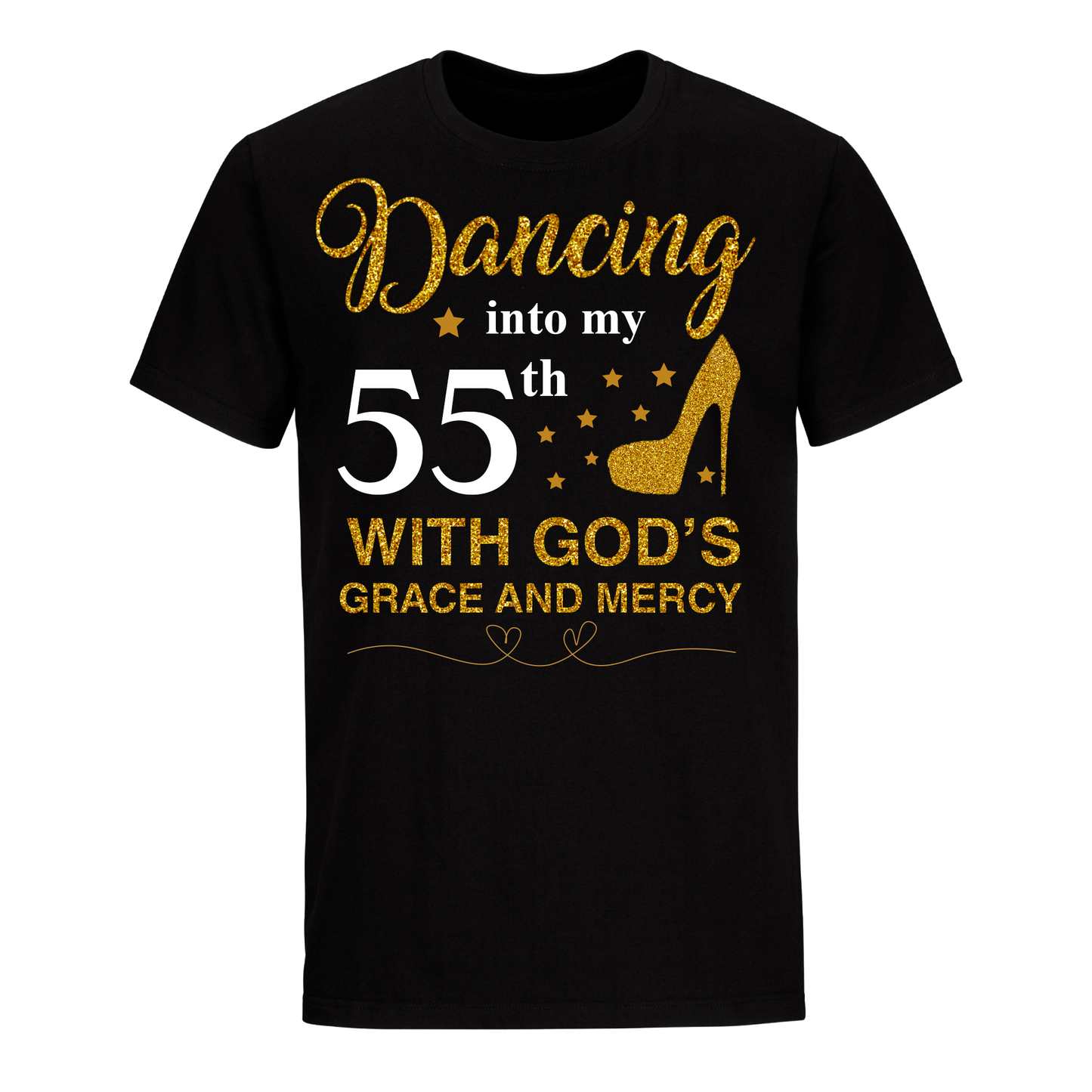 DANCING INTO MY 55TH UNISEX SHIRT