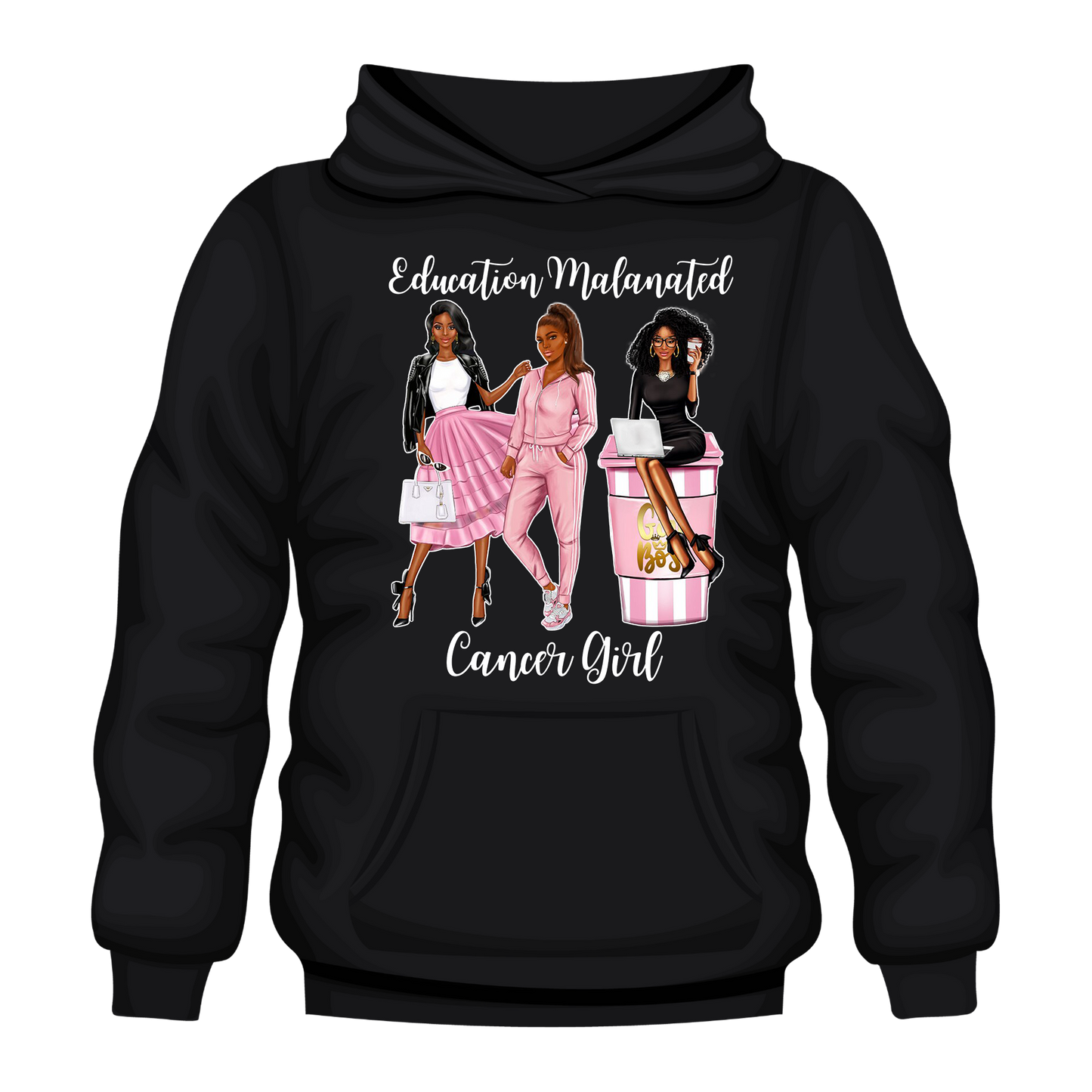 Educated Cancer Hooded Unisex Sweatshirt