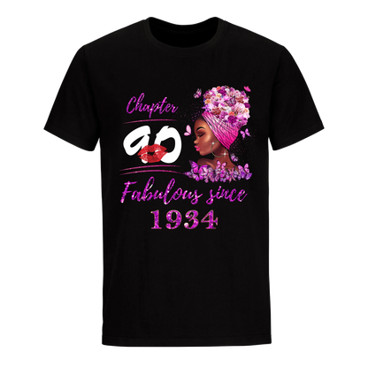 CHAPTER 90TH FABULOUS GIRL SINCE 1934 UNISEX SHIRT