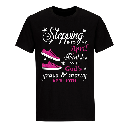 GOD'S GRACE PINK APRIL 10TH UNISEX SHIRT