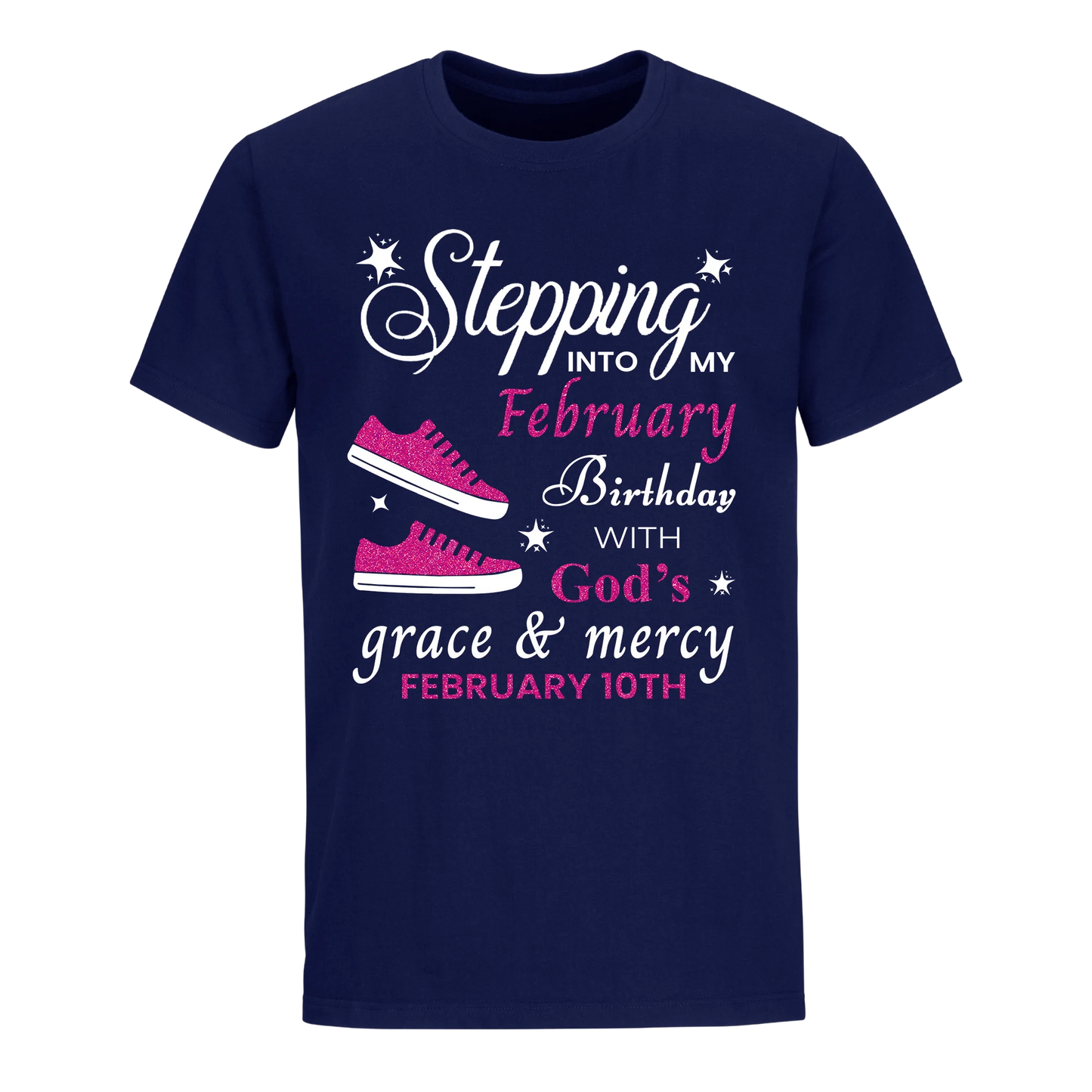 GOD'S GRACE PINK FEBRUARY 10TH UNISEX SHIRT