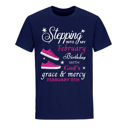 GOD'S GRACE PINK FEBRUARY 11TH UNISEX SHIRT