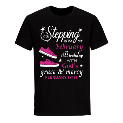 GOD'S GRACE PINK FEBRUARY 17TH UNISEX SHIRT