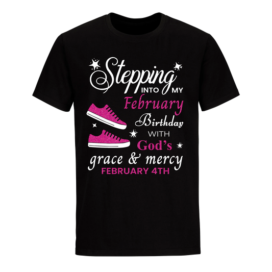 GOD'S GRACE PINK FEBRUARY 4TH UNISEX SHIRT