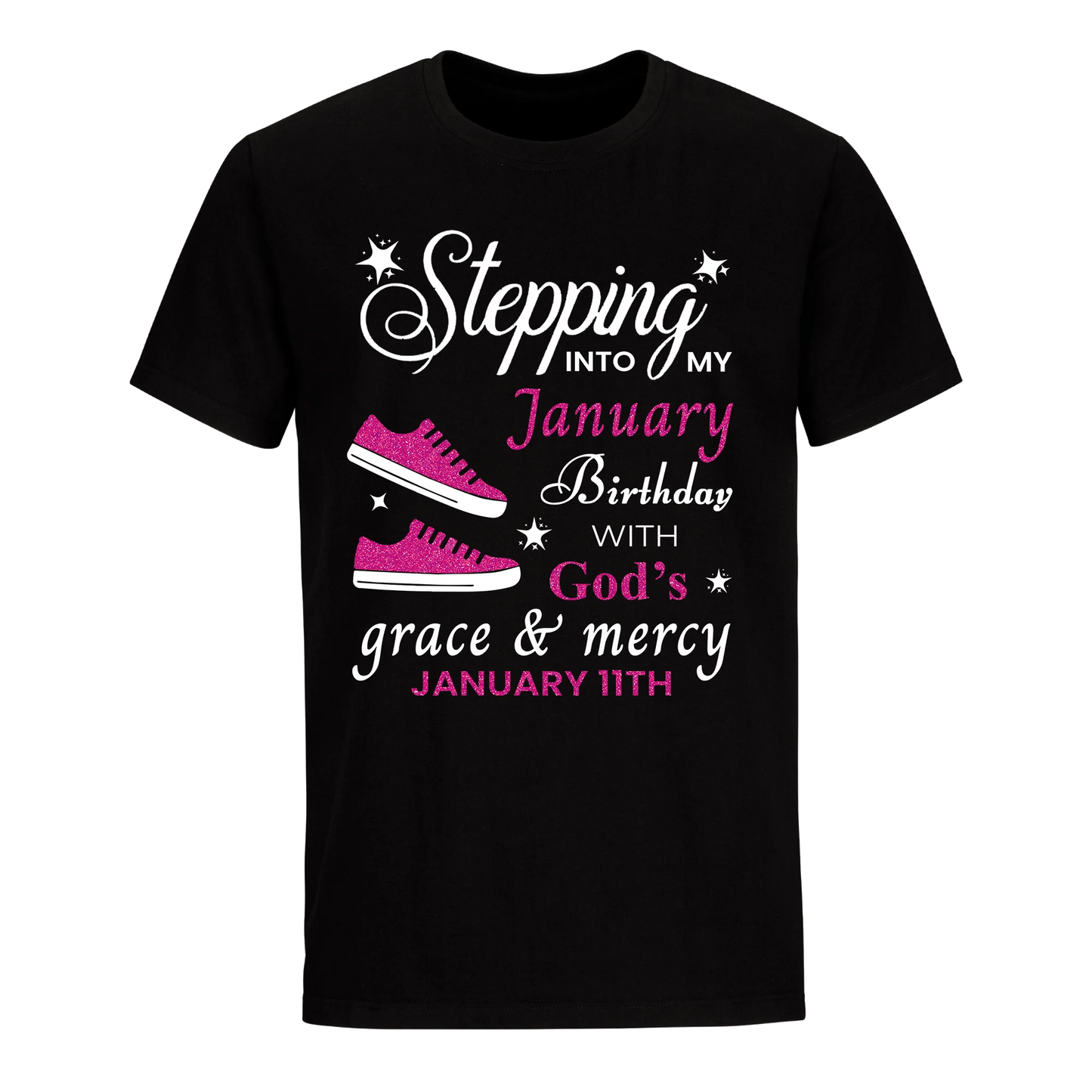 GOD'S GRACE PINK JANUARY 11TH UNISEX SHIRT