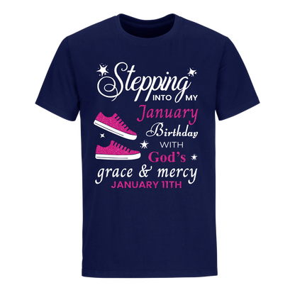 GOD'S GRACE PINK JANUARY 11TH UNISEX SHIRT