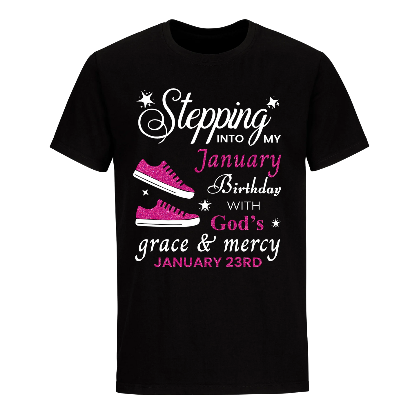 GOD'S GRACE PINK JANUARY 23RD UNISEX SHIRT