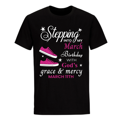 GOD'S GRACE PINK MARCH 11TH UNISEX SHIRT