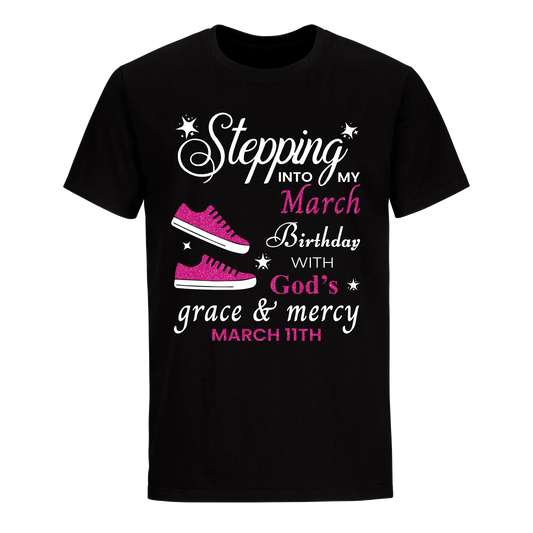 GOD'S GRACE PINK MARCH 11TH UNISEX SHIRT