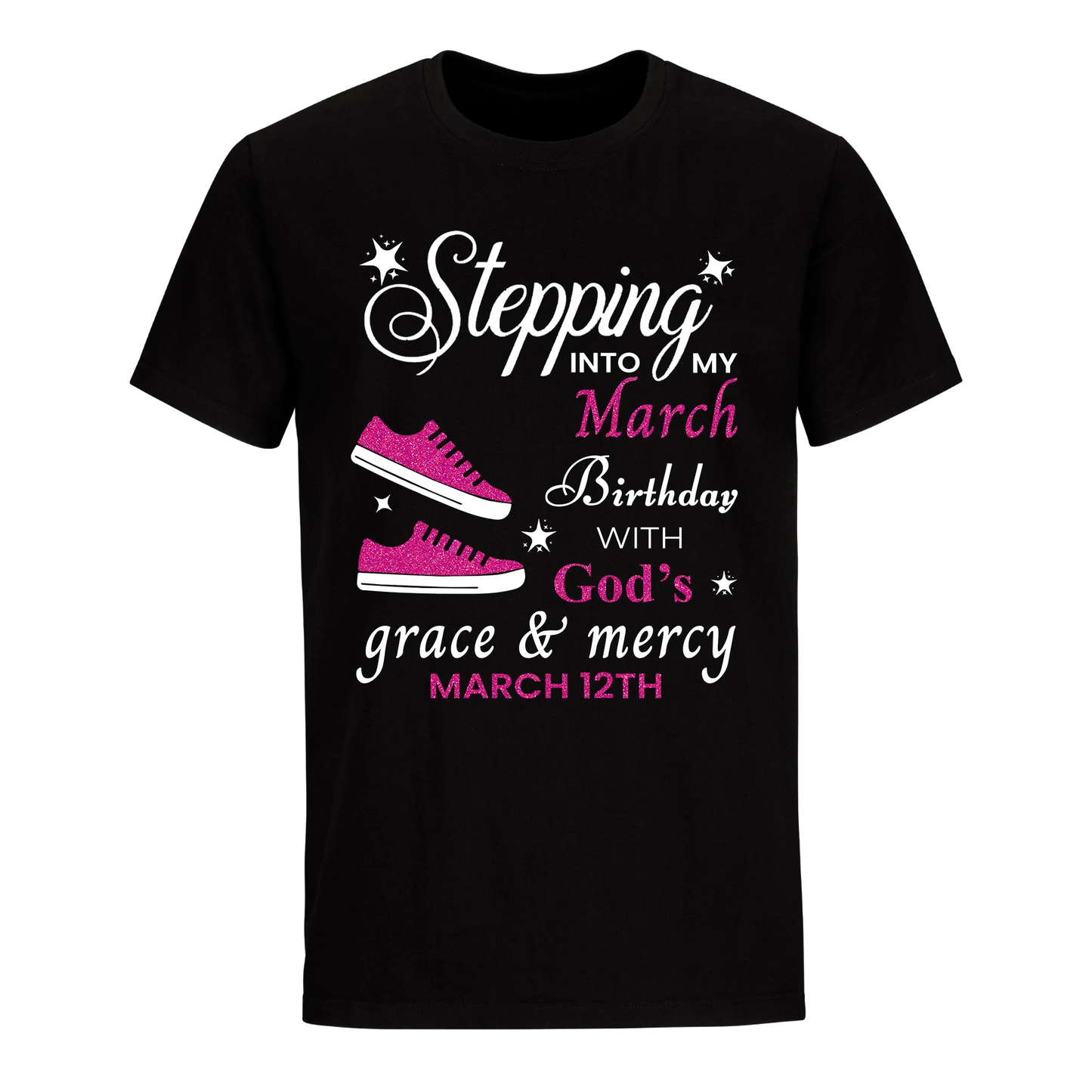 GOD'S GRACE PINK MARCH 12TH UNISEX SHIRT