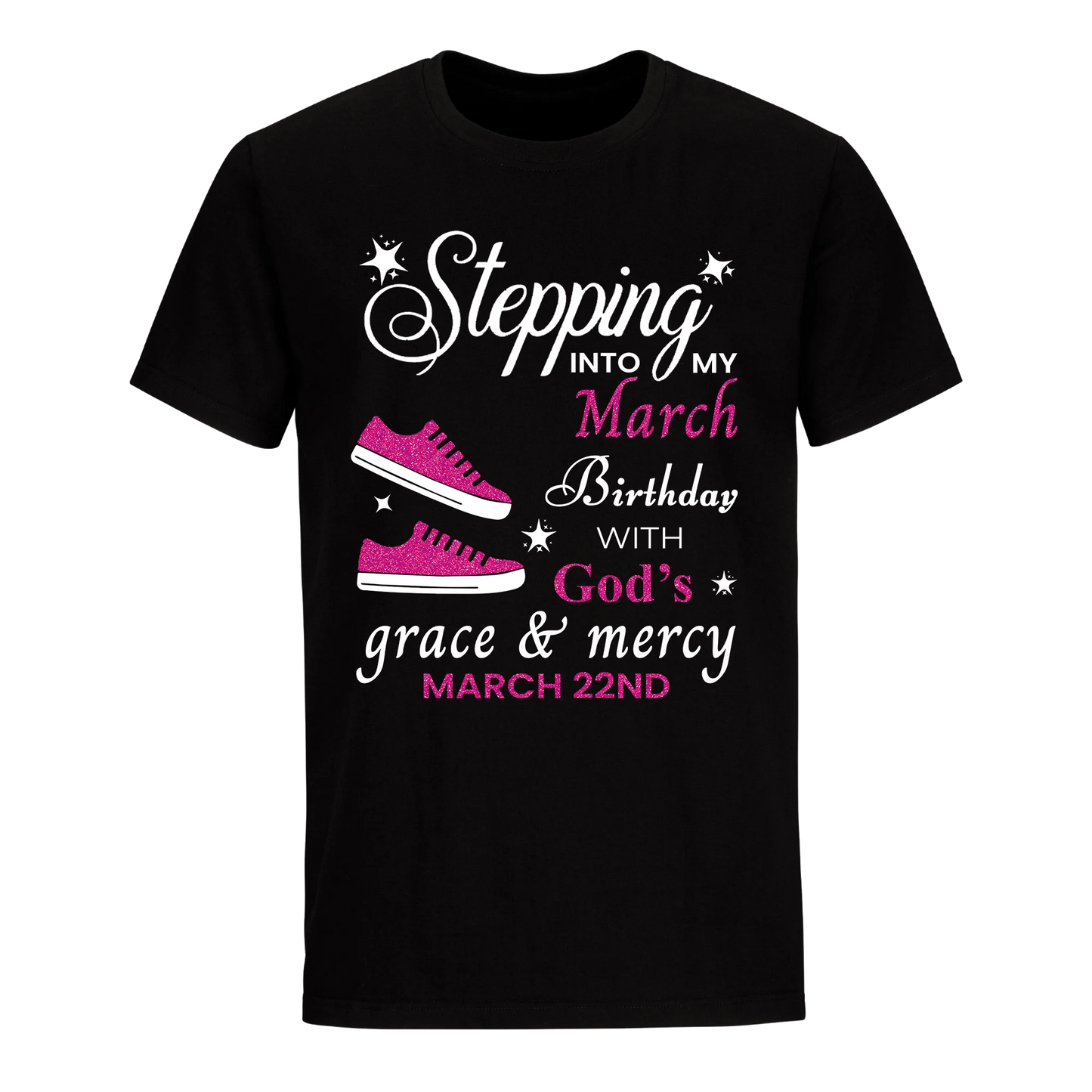 GOD'S GRACE PINK MARCH 22ND UNISEX SHIRT