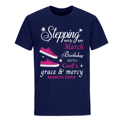 GOD'S GRACE PINK MARCH 24TH UNISEX SHIRT