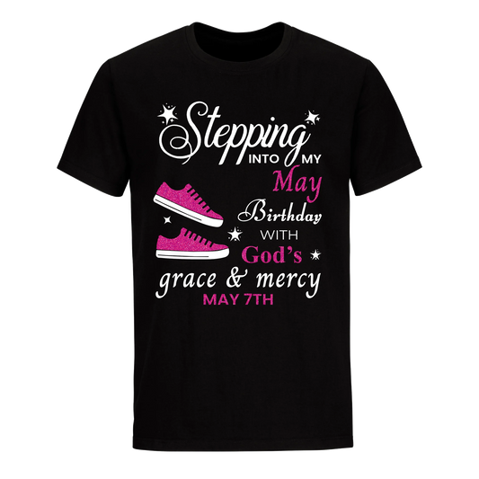 GOD'S GRACE PINK MAY 7TH UNISEX SHIRT