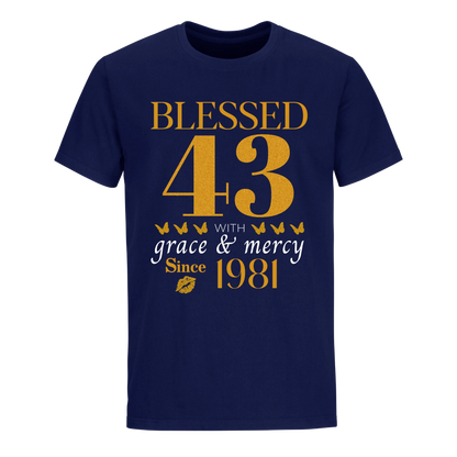 GOLDEN BLESSED 43RD 1981 UNISEX SHIRT