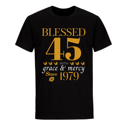 GOLDEN BLESSED 45TH 1979 UNISEX SHIRT