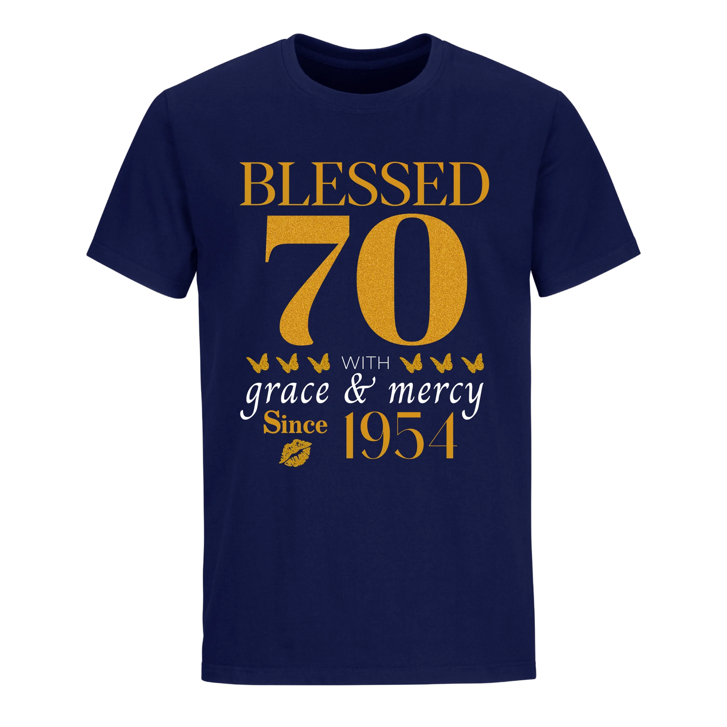 GOLDEN BLESSED 70TH 1954 UNISEX SHIRT