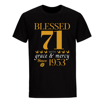 GOLDEN BLESSED 71ST 1953 UNISEX SHIRT