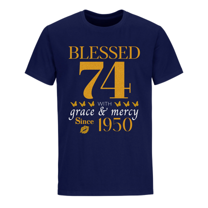 GOLDEN BLESSED 74TH 1950 UNISEX SHIRT