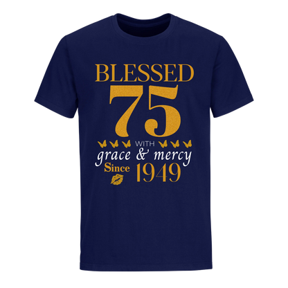 GOLDEN BLESSED 75TH 1949 UNISEX SHIRT