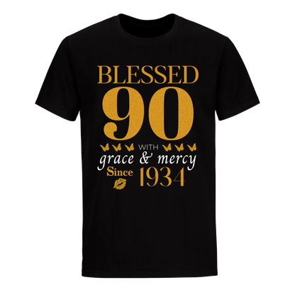 GOLDEN BLESSED 90TH 1934 UNISEX SHIRT