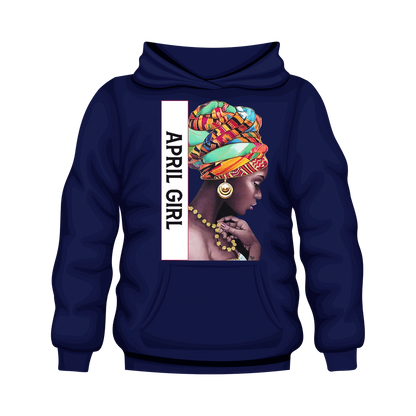 Girl Vector April Hooded Unisex Sweatshirt
