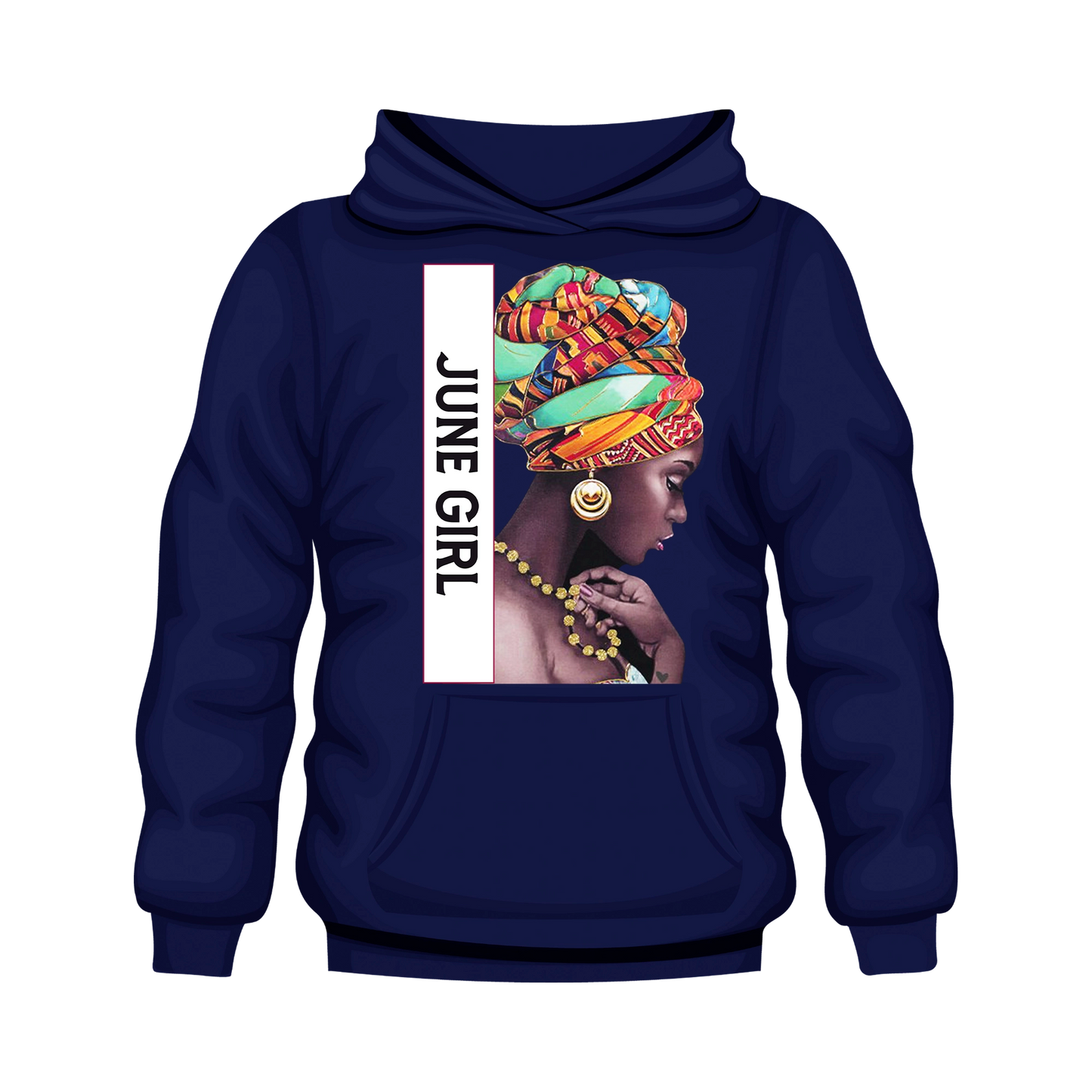 Girl Vector June Hooded Unisex Sweatshirt