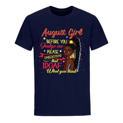 JUDGE ME AUGUST UNISEX SHIRT