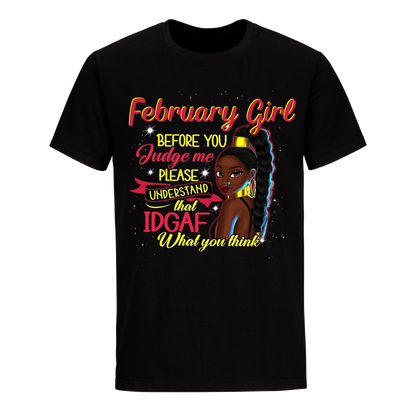 JUDGE ME FEBRUARY UNISEX SHIRT