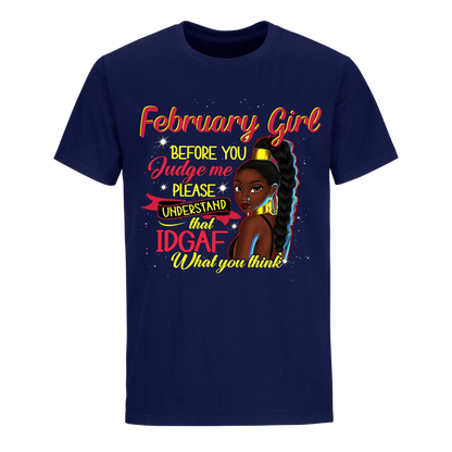 JUDGE ME FEBRUARY UNISEX SHIRT