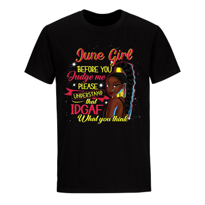 JUDGE ME JUNE UNISEX SHIRT