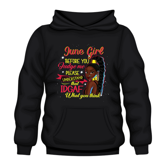 Judge Me June Hooded Unisex Sweatshirt