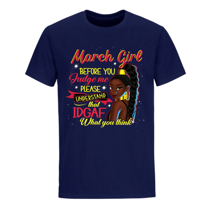 JUDGE ME MARCH UNISEX SHIRT