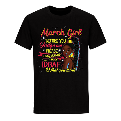 JUDGE ME MARCH UNISEX SHIRT