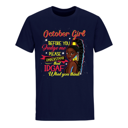 JUDGE ME OCTOBER UNISEX SHIRT