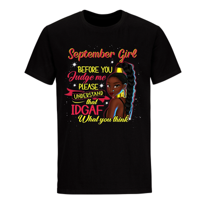 JUDGE ME SEPTEMBER UNISEX SHIRT