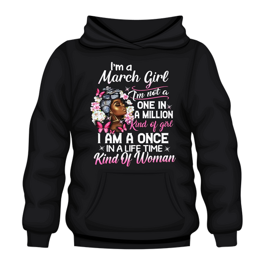 Kind Of Women March Hooded Unisex Sweatshirt