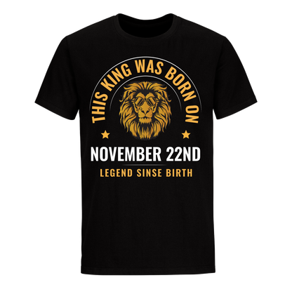 KING 22ND NOVEMBER LEGEND SHIRT