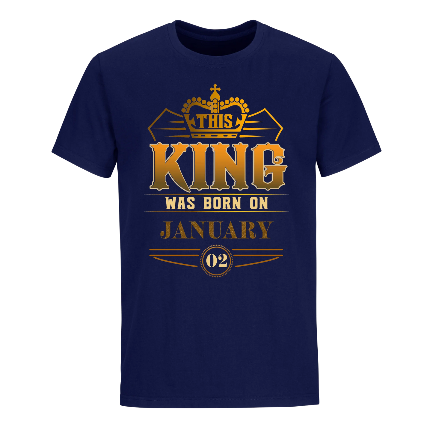 THIS KING WAS BORN ON JANUARY 2ND UNISEX SHIRT